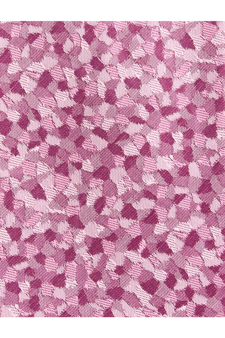Big & Tall Abstract Patterned Tie, Alternate, color, PINK