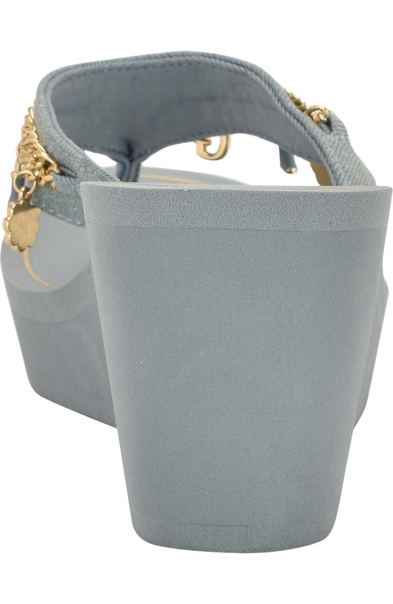 GUESS Sutton Platform Wedge Sandal, Alternate, color, Light Blue
