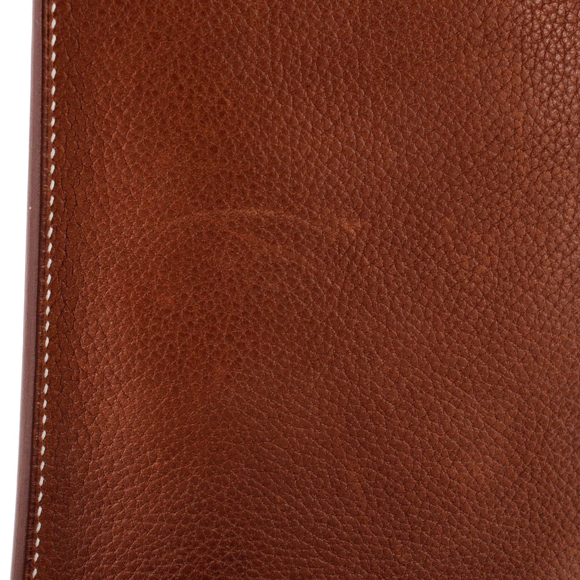 Pre-Owned Hermes Pochenplus Sling Wallet Leather, Alternate, color, Fauve