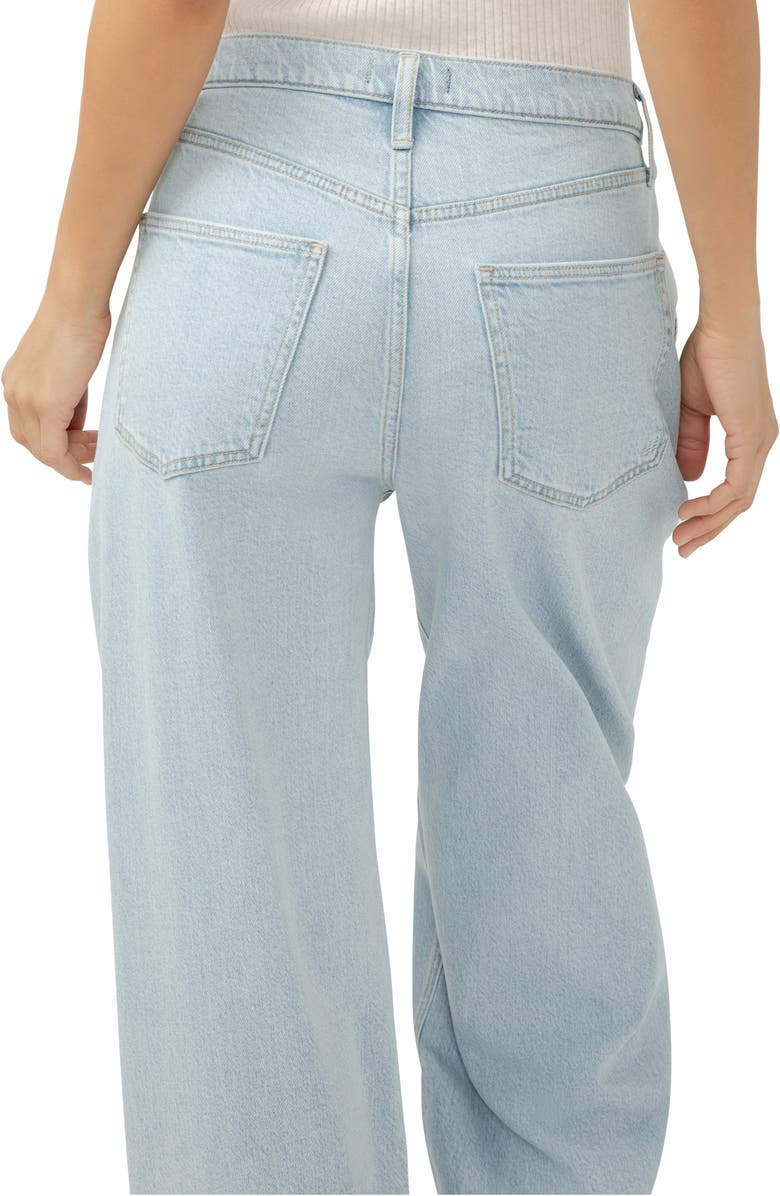 Silver Jeans Co. Pleated High Waist Wide Leg Trouser Jeans, Alternate, color, Del Mar Wash