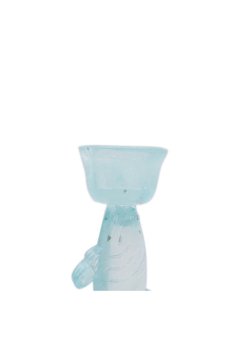 Fish Glass Coastal Novelty Candle Holders Set of 2, Alternate, color, Blue