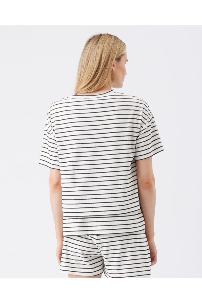 Jada Stripe Nursing Tee, Alternate, color, White / Black