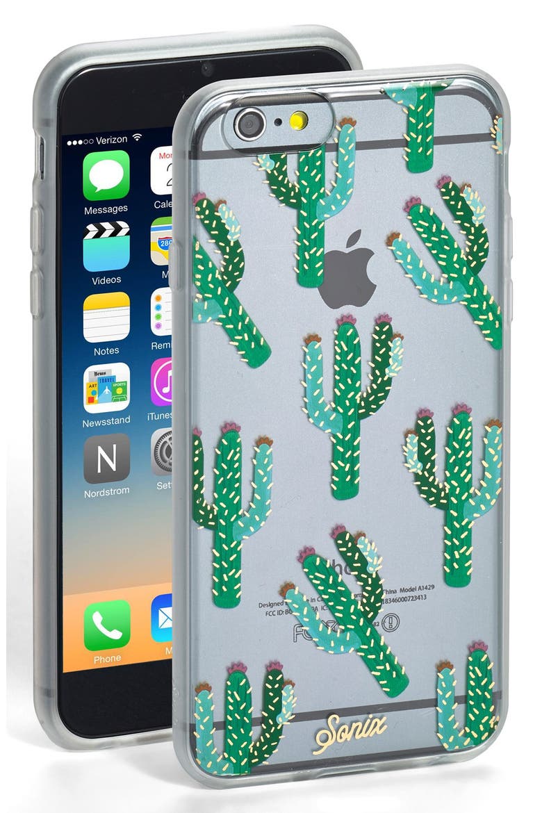 'Clear Cactus' iPhone 6 & 6s Case, Main, color, GREEN