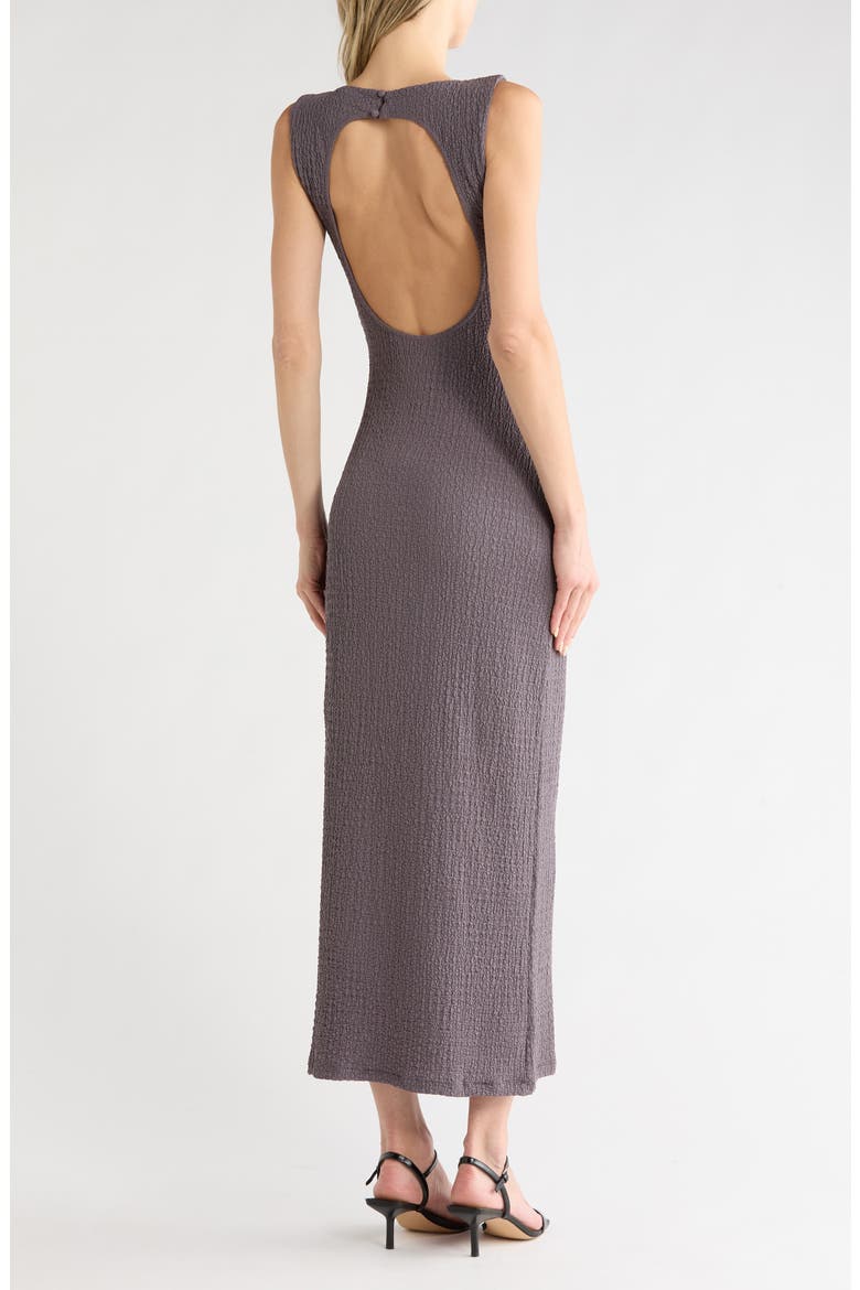 Crinkle Midi Dress, Alternate, color, DUSTY MAUVE