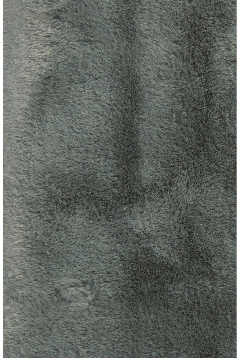 Recycled Faux Fur Throw Blanket, Alternate, color, GREEN BALSAM