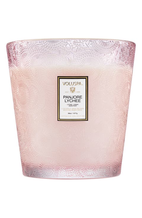 Panjore Lychee Three-Wick Hearth Candle
