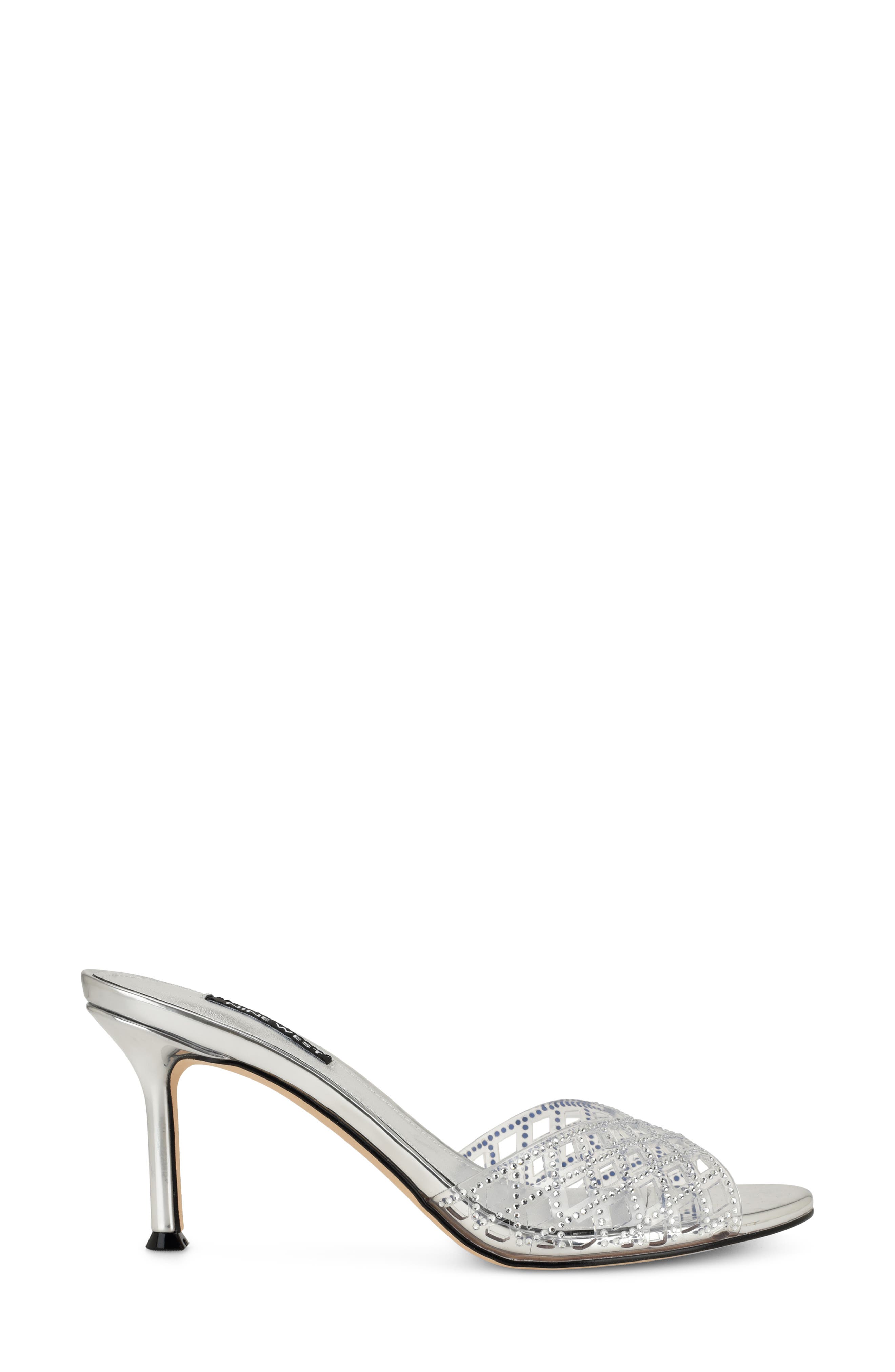 Mazzy Slide Sandal, Alternate, color, CLEAR