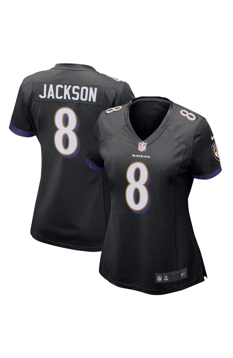 Nike Women's Nike Lamar Jackson Black Baltimore Ravens Game Jersey, Alternate, color, 