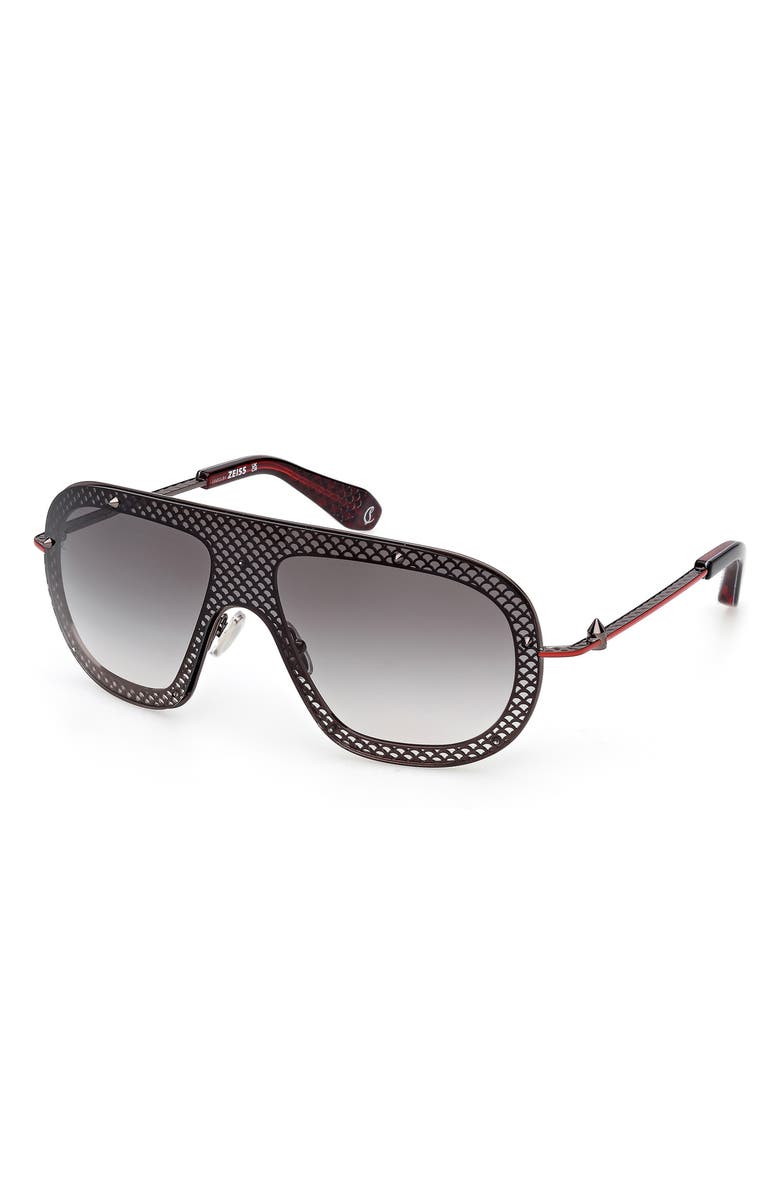 Christian Louboutin 130mm Shield Sunglasses, Alternate, color,