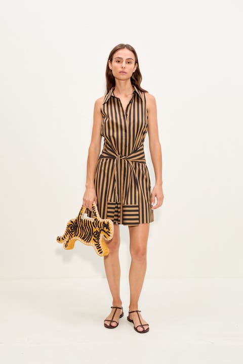 Inna Sleeveless Poplin Mini Dress