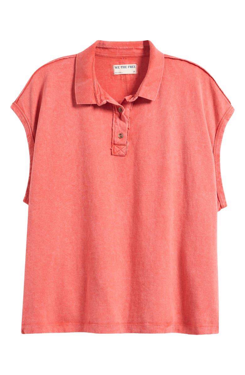 Free People Keep On Polo Top, Main, color, Red