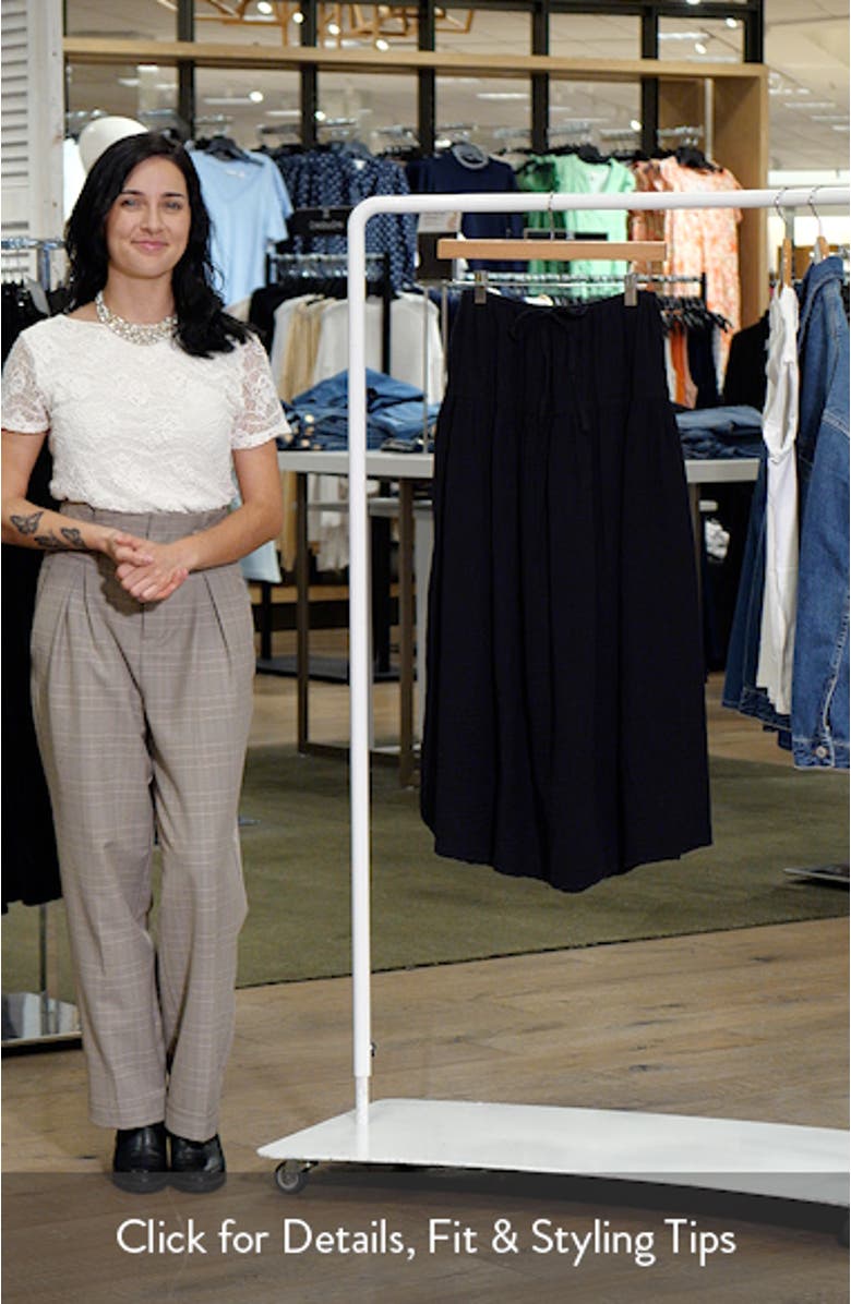 Drawstring Cotton Maxi Skirt, sales video thumbnail