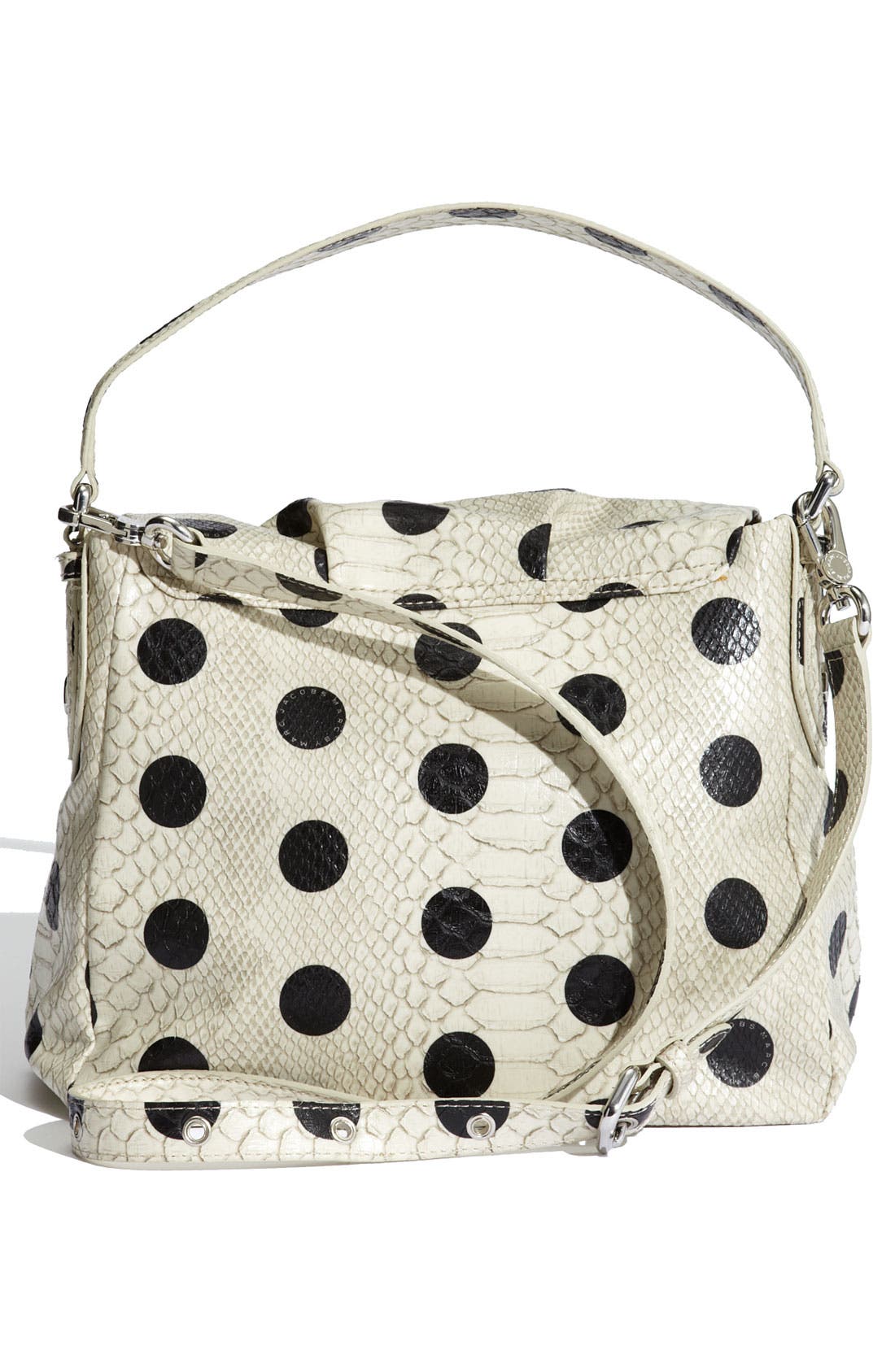 MARC BY MARC JACOBS 'Dotty Snake Little Ukita' Faux Leather Crossbody Bag, Alternate, color, LINEN DOT MULTI