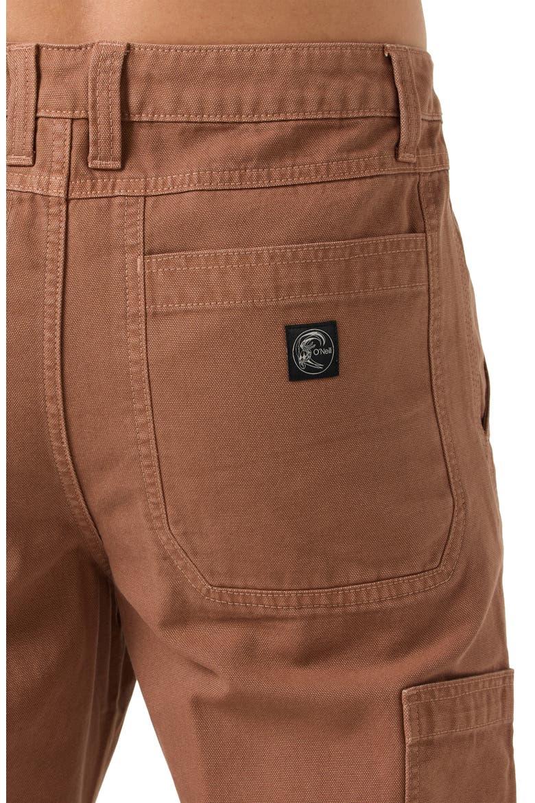 OG Double Knee Cotton Canvas Carpenter Pants, Alternate, color, CAROB BROWN