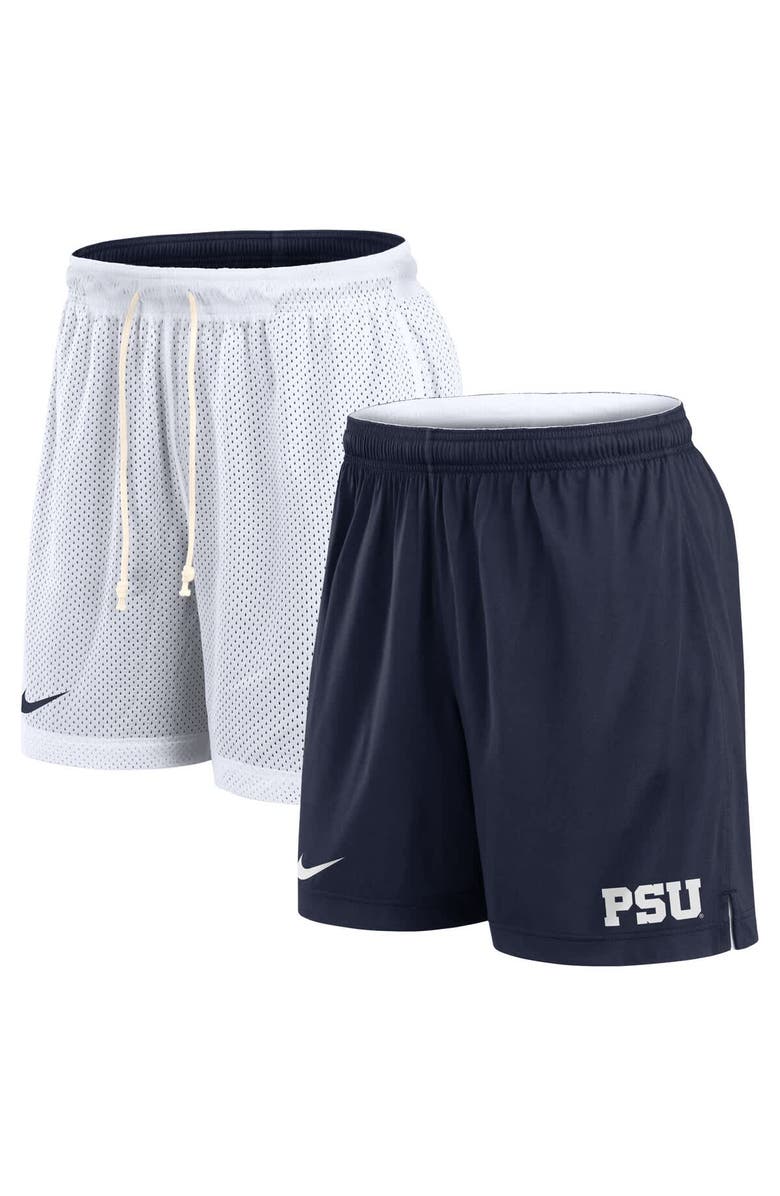 Nike Men's Nike White/Navy Penn State Nittany Lions Primetime Reversible Performance Shorts, Alternate, color, 