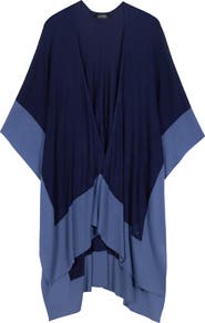 Lauren Ralph Lauren Tissue Weight Ruana With Border