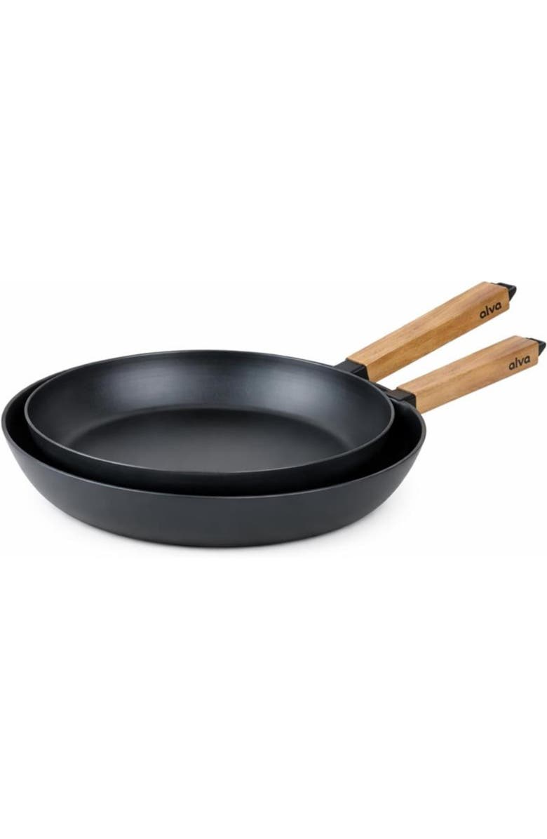 Alva Forest Carbon Steel Frying Pan Set, Main, color, Black
