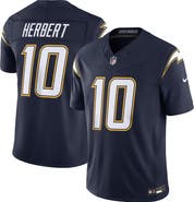 Nike Men's Nike Justin Herbert Navy Los Angeles Chargers Alternate Super Chargers Vapor F.U.S.E. Stitched Limited Jersey