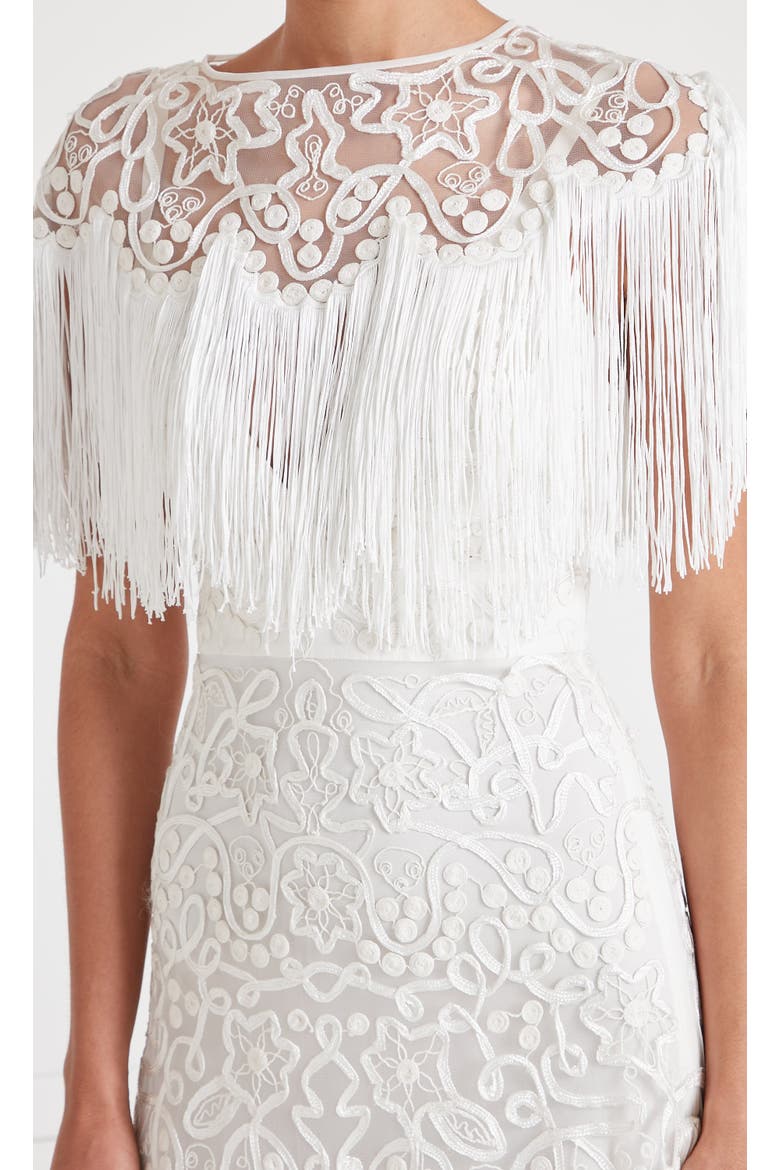 Cordelle Tassel Dress, Alternate, color, White