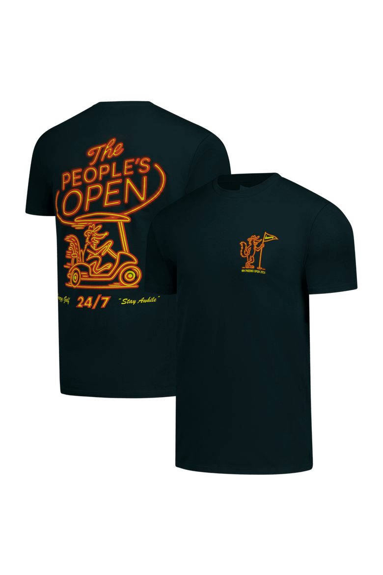 Men's Breezy Golf Black WM Phoenix Open People's Open 24/7 T-Shirt, Main, color, Black