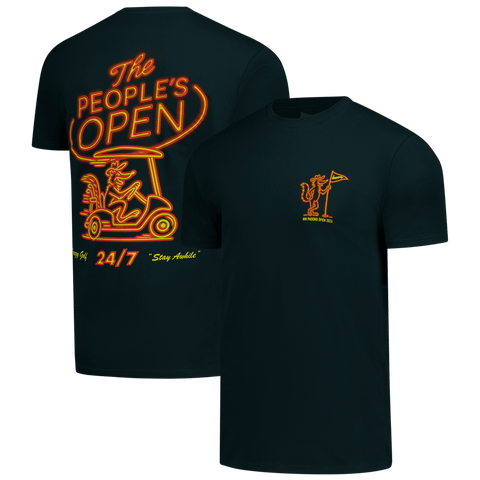 Men's Breezy Golf Black WM Phoenix Open People's Open 24/7 T-Shirt