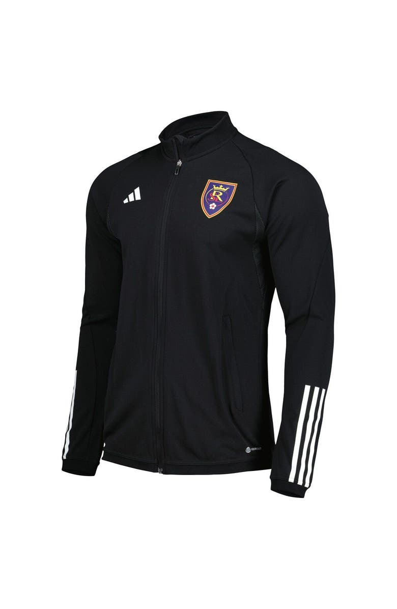 adidas Men's adidas Black Real Salt Lake 2023 On-Field AEROREADY Full-Zip Training Top, Alternate, color,