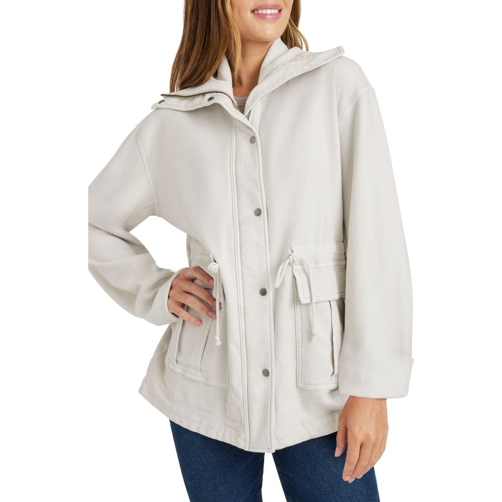 Splendid Meghan Cotton Blend Utility Jacket In Ice