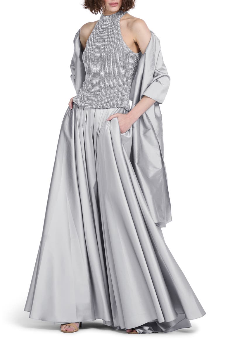 Taffeta Wrap, Main, color, SILVER