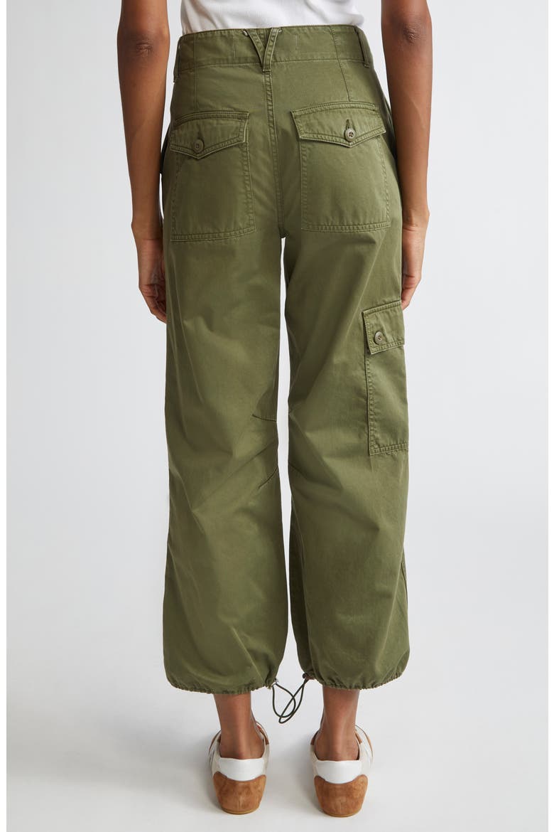 Mandy Cotton Parachute Pants, Alternate, color, ARMY