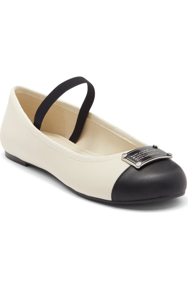 Marc Jacobs The Standard Supply Mary Jane Flat, Main, color, Marshmallow/Black