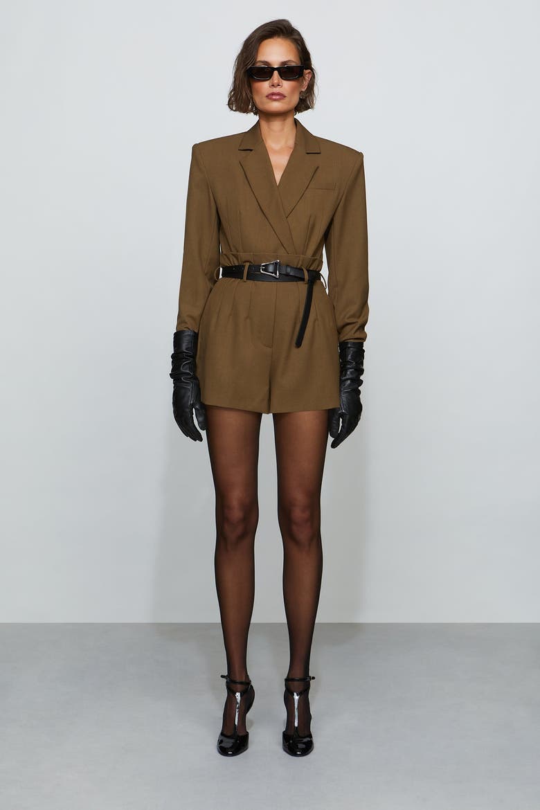 Deon Jacket Bodysuit, Main, color, Bronze
