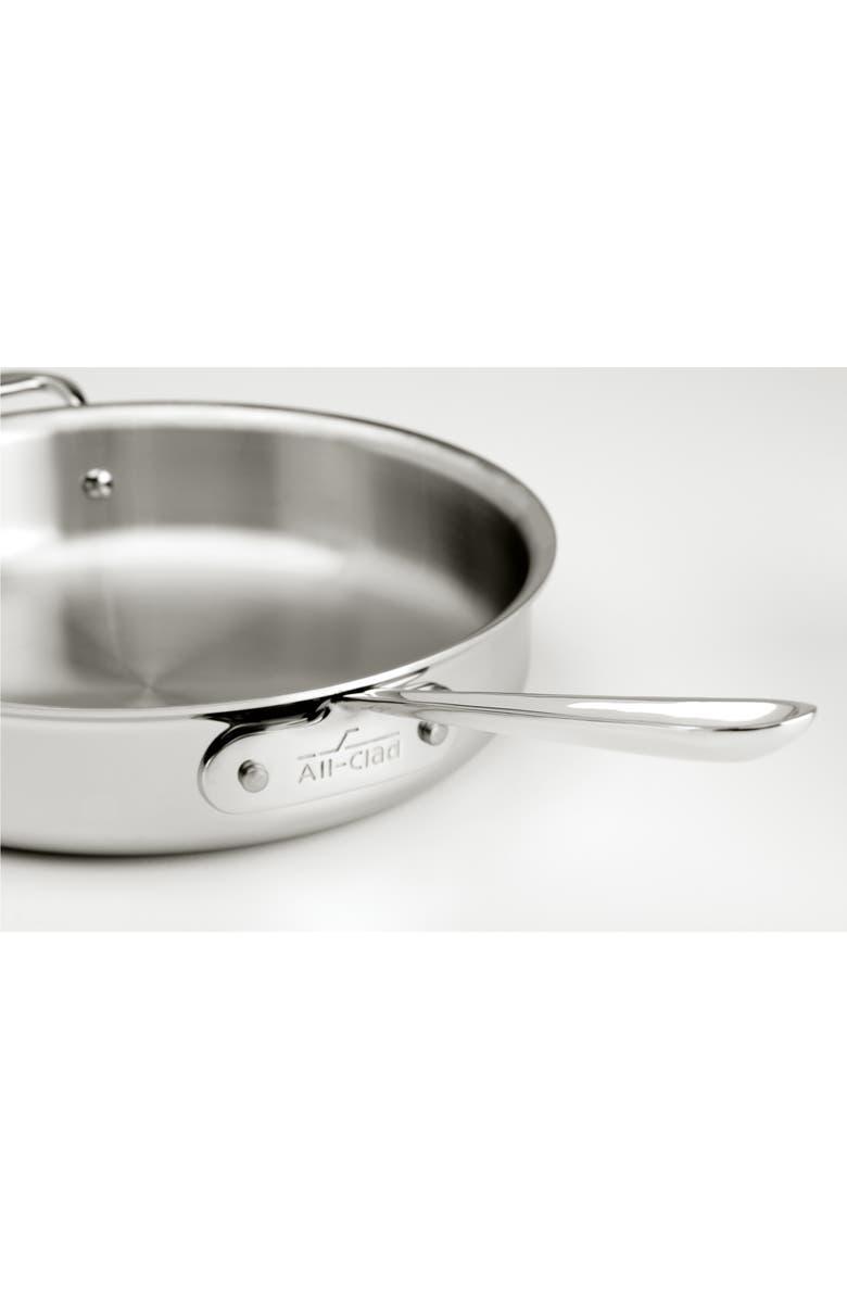 All-Clad D3 5-Quart Stainless Steel Sauté Pan, Alternate, color, 