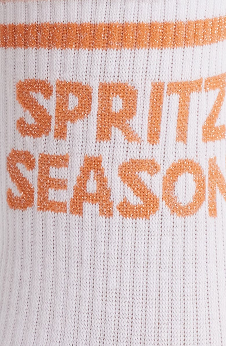 HIGH HEEL JUNGLE Spritz Season Cotton Blend Crew Socks, Alternate, color, 
