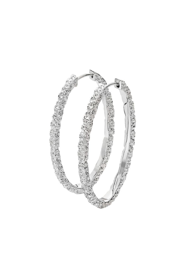 Hula Large Hoop Earring, Main, color, Sterling Silver