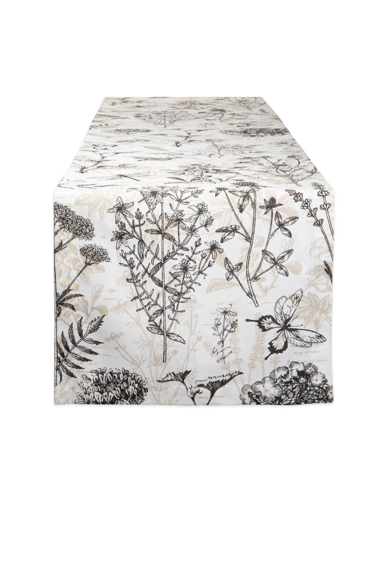 Botanical Print Table Runner, Main, color, Botanical Print