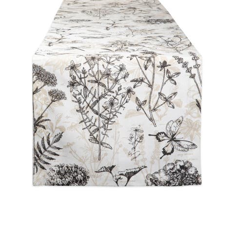 Botanical Print Table Runner