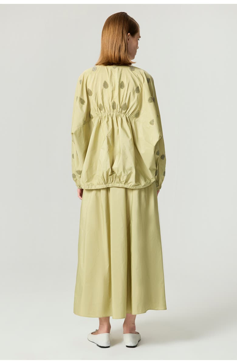 Nocturne Lightweight V-Neck Printed Kimono, Alternate, color, Olive Green