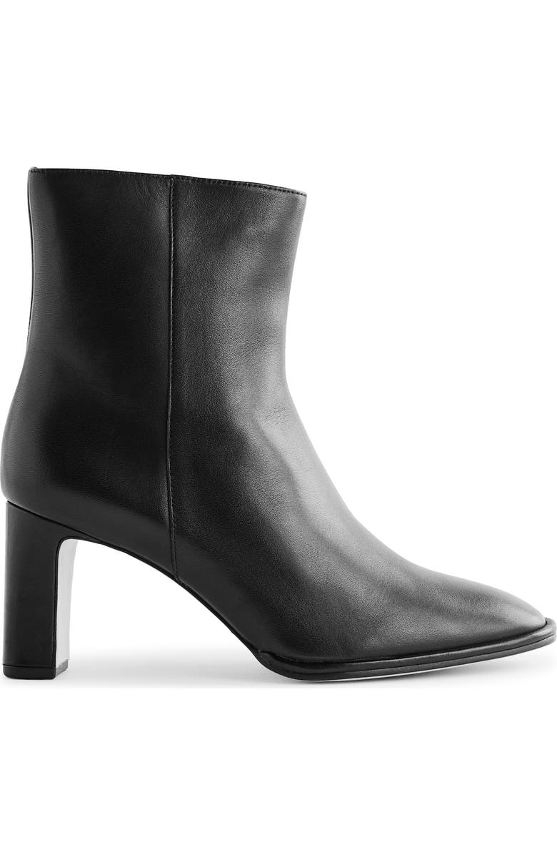 Reformation Gillian Bootie, Alternate, color, Black Leather