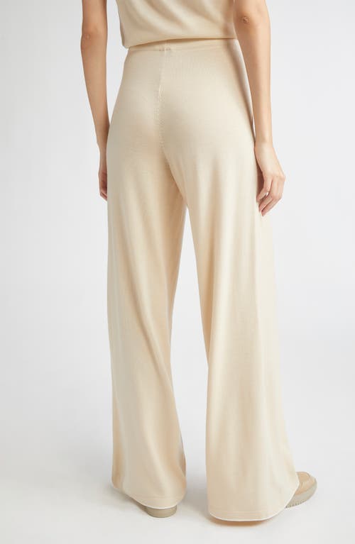 Eleventy Merino Wool Wide Leg Pants In White