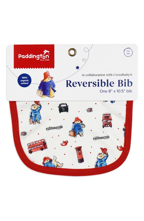 Shop L'ovedbaby X Paddington Bear™ 2-layer Reversible Organic Cotton Bib In London Paddington