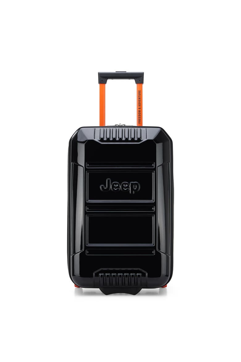 JH003B 21" Carry On Hardside Expandable Luggage with Two Wheels, Main, color, Black