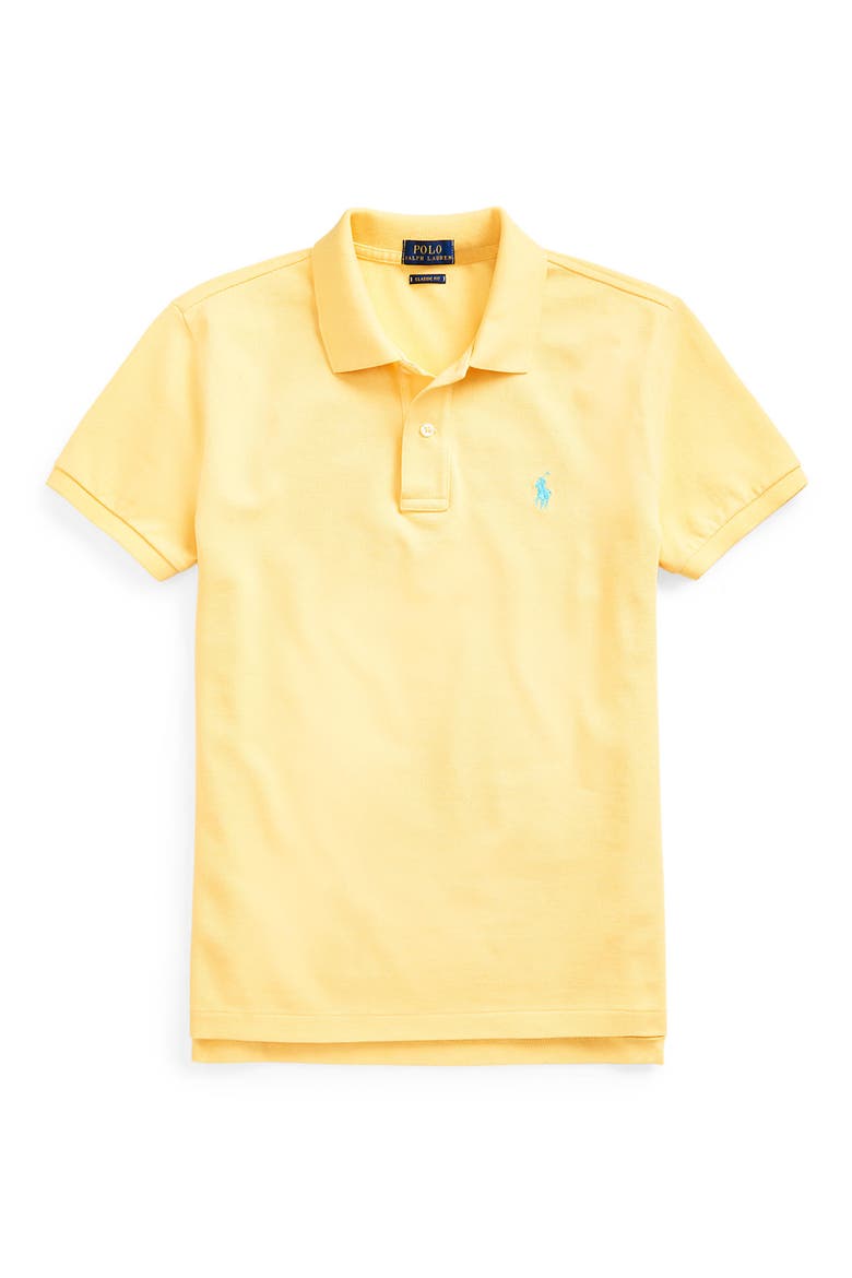 Classic Fit Cotton Piqué Knit Polo, Alternate, color, CORN YELLOW