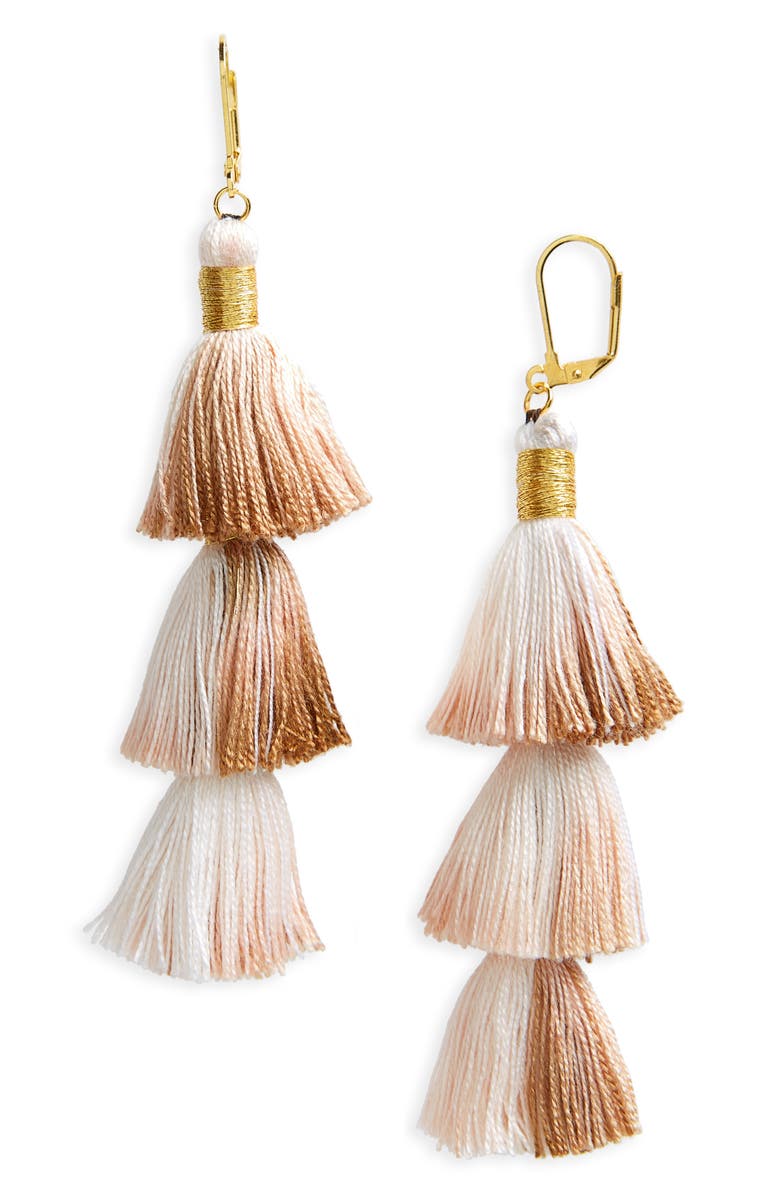 Shashi Tassel Drop Earrings, Main, color, 
