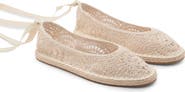 MANGO Ankle Wrap Ballet Flat