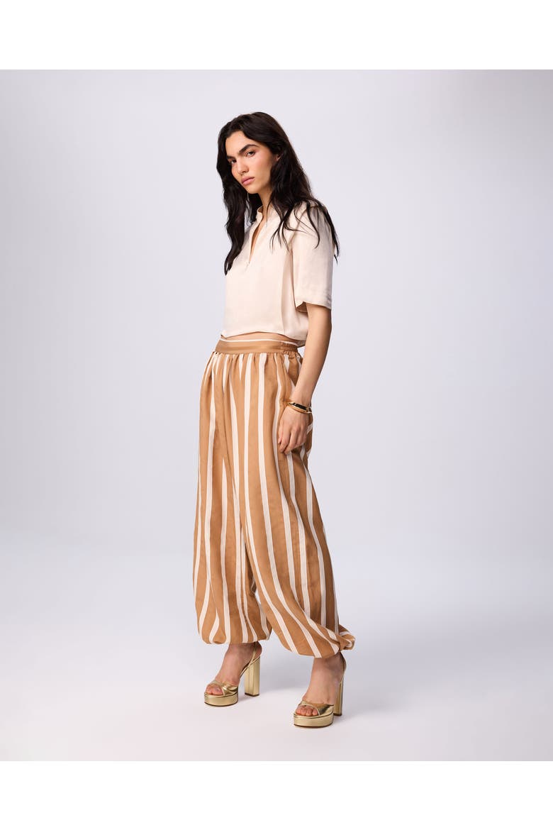 Phaenna Shoulder Pleat Tee, Alternate, color, Ivory