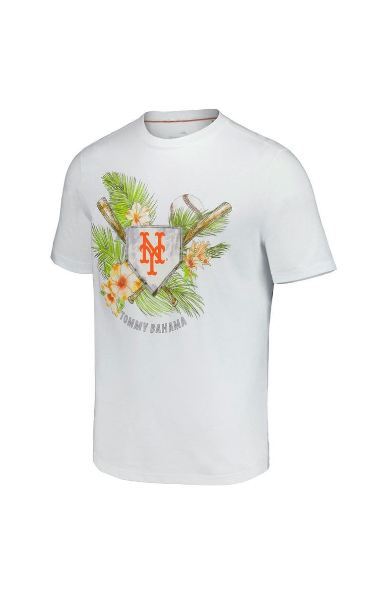 Tommy Bahama Men's Tommy Bahama White New York Mets Island League T-Shirt, Alternate, color,