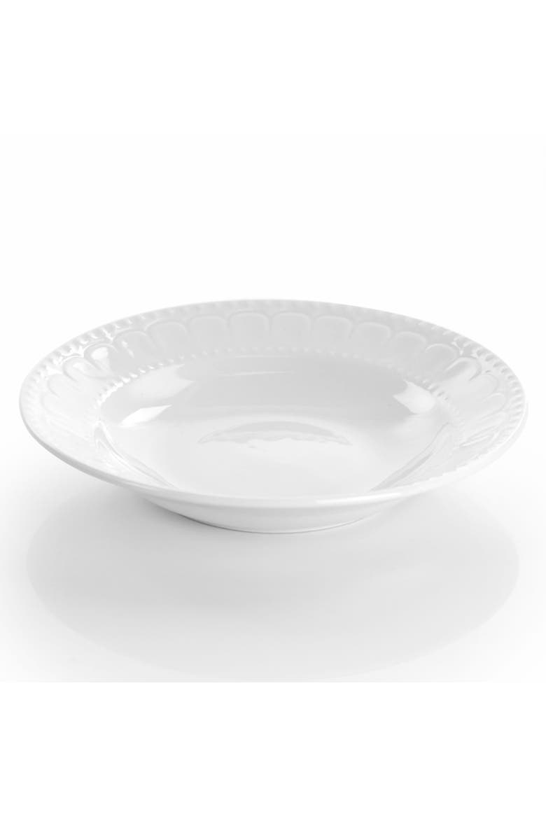 Charlotte 20 Piece Porcelain Dinnerware Set, Alternate, color, White
