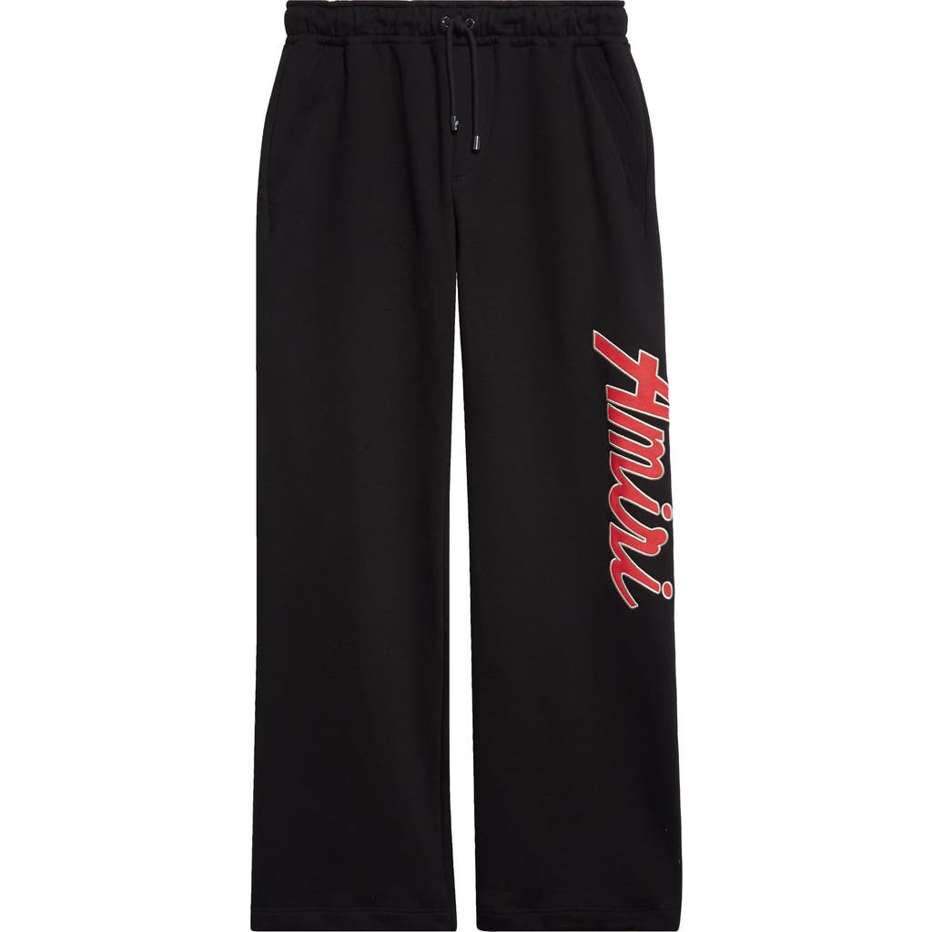 Amiri City Cotton Logo Graphic Sweatpants In Black