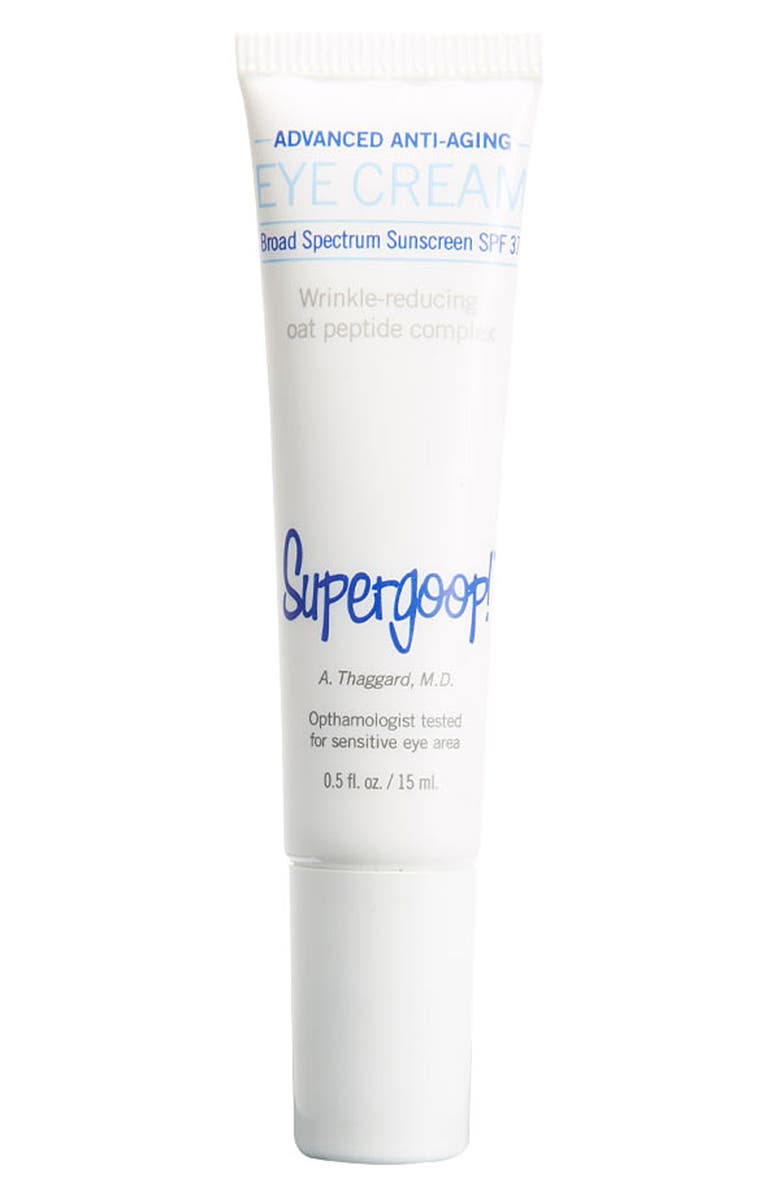 Supergoop!<sup>®</sup> Supergoop! Advanced Anti-Aging Eye Cream SPF 37, Main, color, 