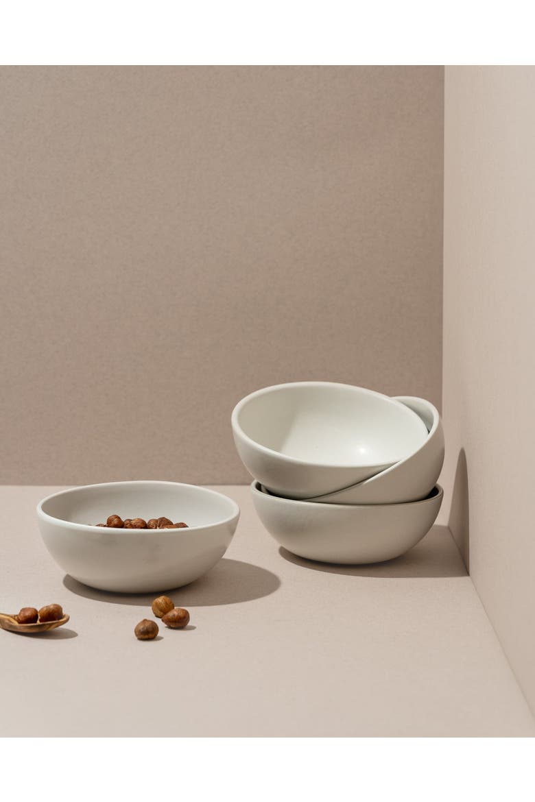 Stoneware Cereal Bowl Dadasi - Set of 4, Main, color, Matte White